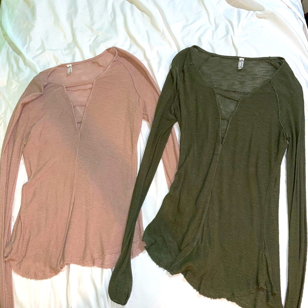 Free people v neck shirts